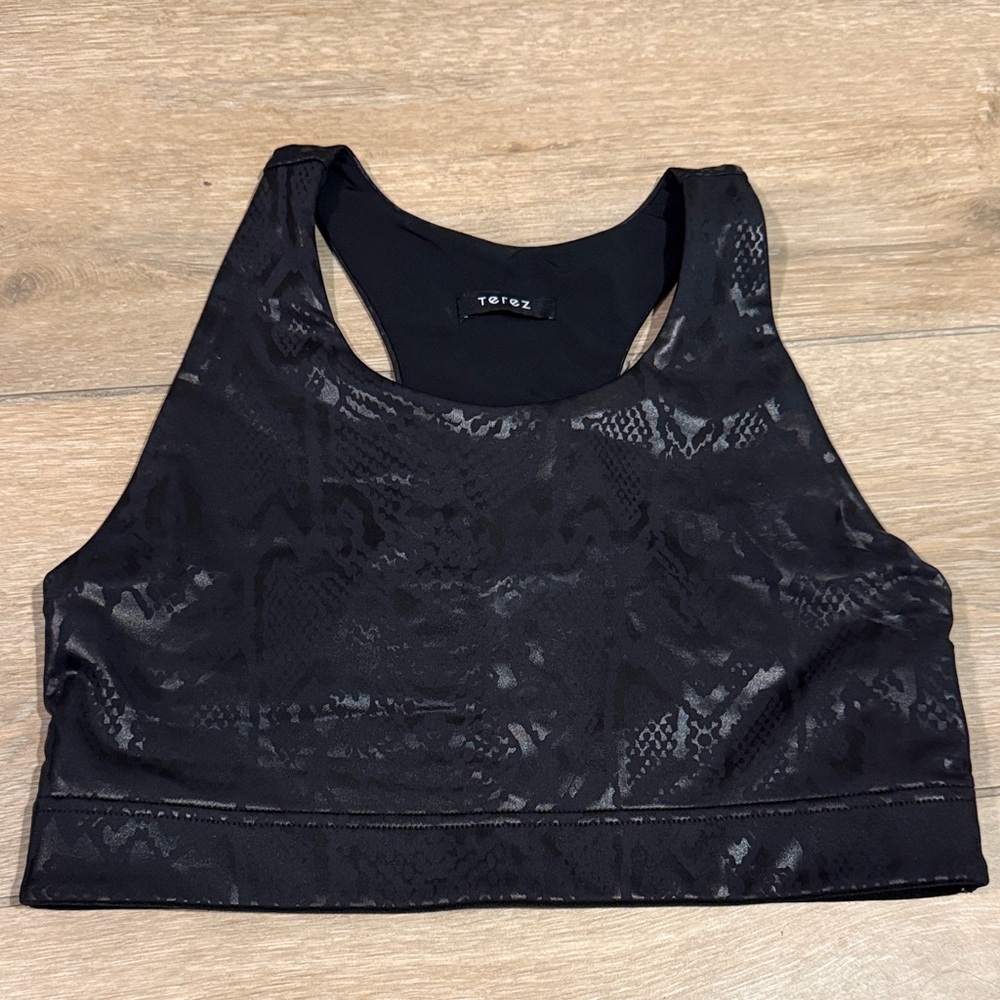 Terez Midnight Snake Sports Bra